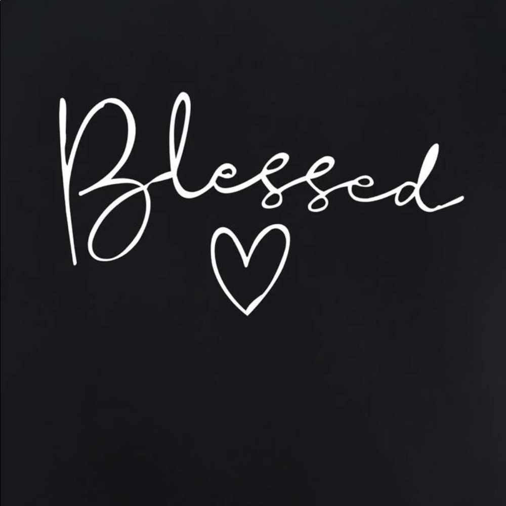 ๐ Black โBlessedโ T-Shirt - Picture 4 of 4